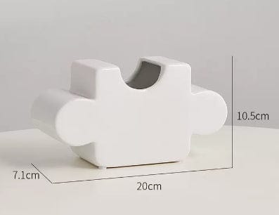 Vase moderne en céramique bleu – Design sculptural pour déco tendance