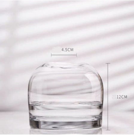 vase en verre moderne bleu – touche artistique