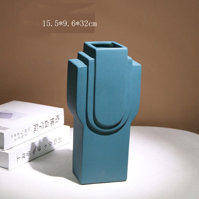Vase en céramique – Style géométrique audacieux pour déco moderne
