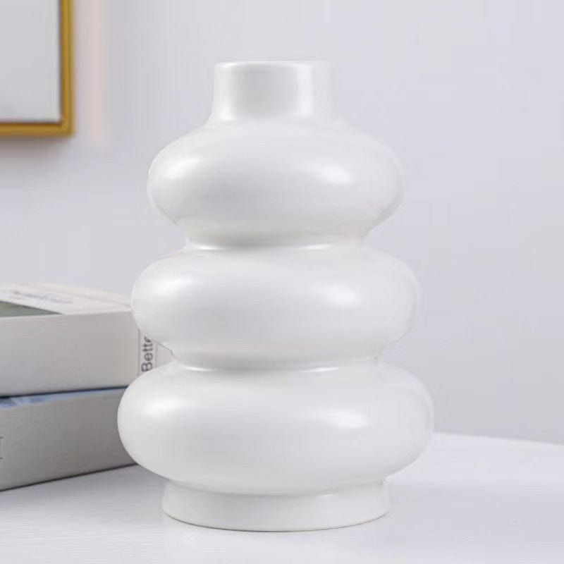 Vase céramique ondulé design – Élégance sculpturale dans votre salon