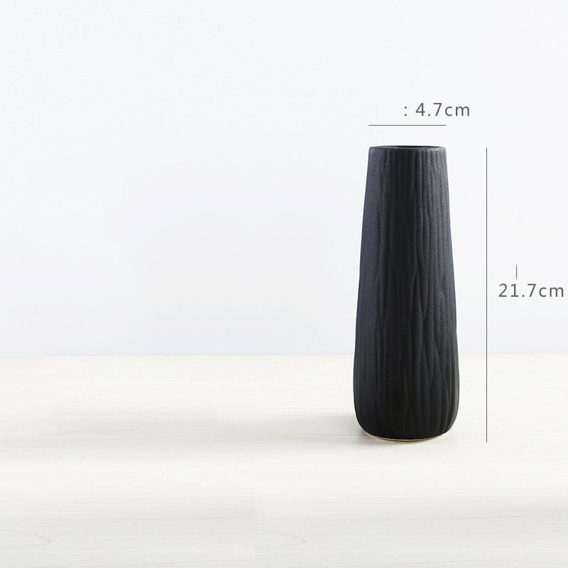 Vase en céramique ondulée – Élégance moderne pour intérieur design