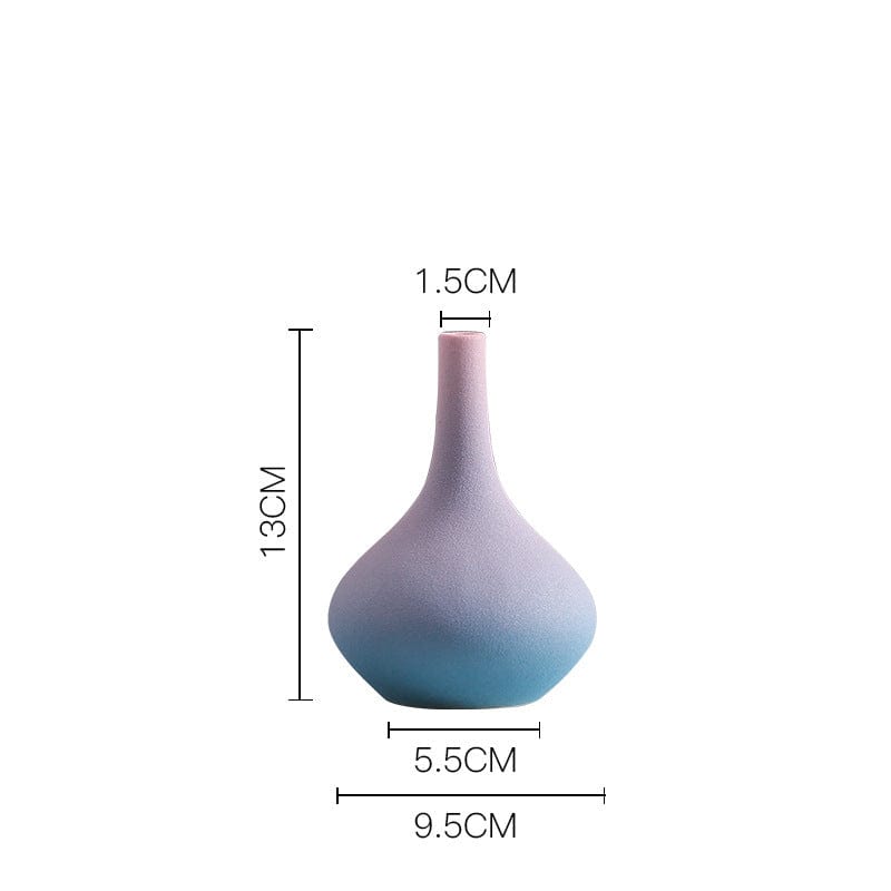 Vase céramique dégradé pastel – Harmonie poétique pour votre intérieur