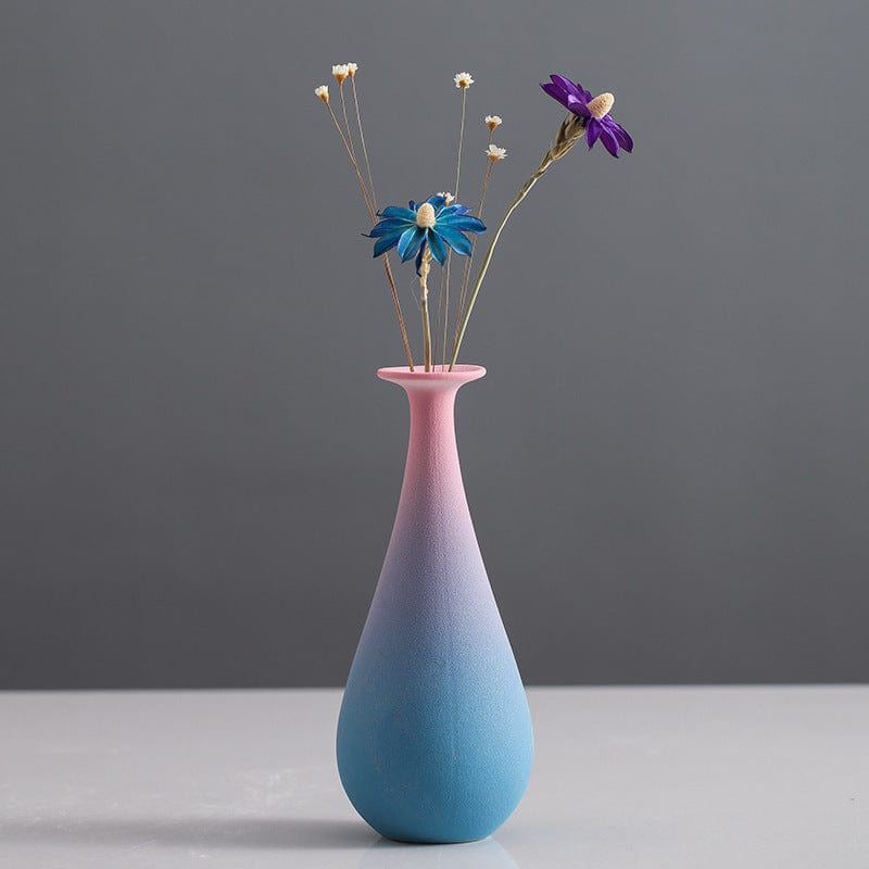 Vase céramique dégradé pastel – Harmonie poétique pour votre intérieur