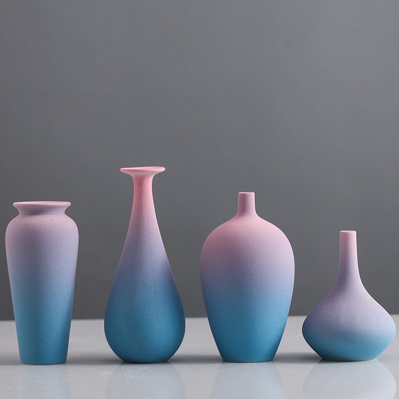 Vase céramique dégradé pastel – Harmonie poétique pour votre intérieur
