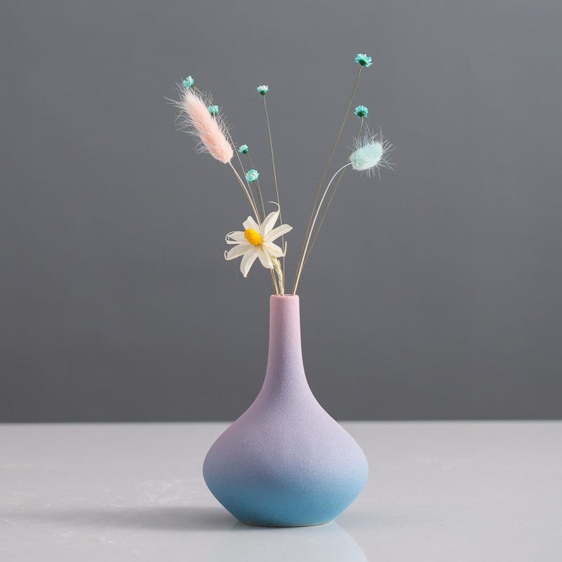 Vase céramique dégradé pastel – Harmonie poétique pour votre intérieur