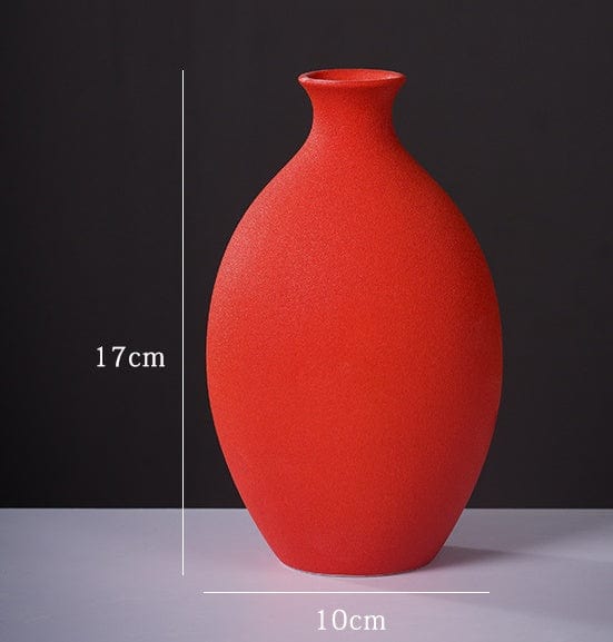 Vase céramique mat coloré – Élégance contemporaine pour intérieur vibrant