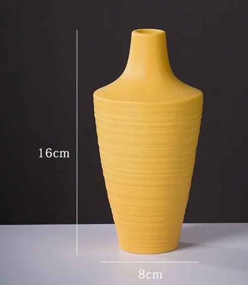 Vase céramique mat coloré – Élégance contemporaine pour intérieur vibrant