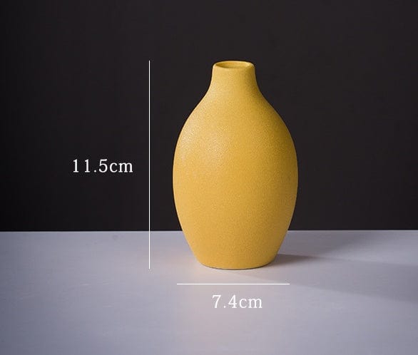 Vase céramique mat coloré – Élégance contemporaine pour intérieur vibrant