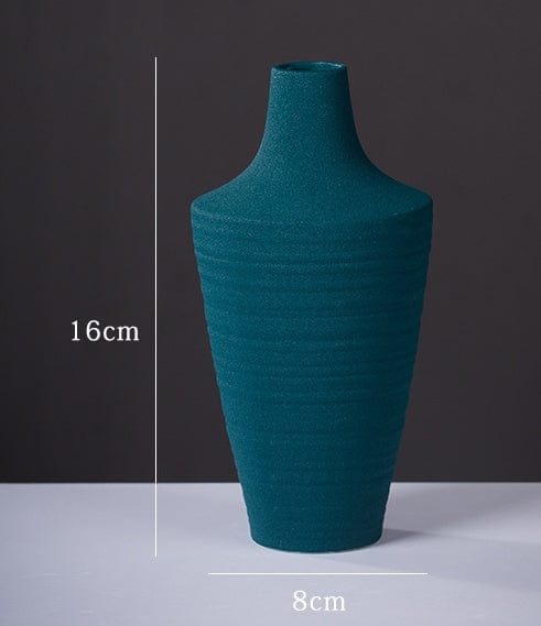 Vase céramique mat coloré – Élégance contemporaine pour intérieur vibrant