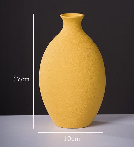 Vase céramique mat coloré – Élégance contemporaine pour intérieur vibrant