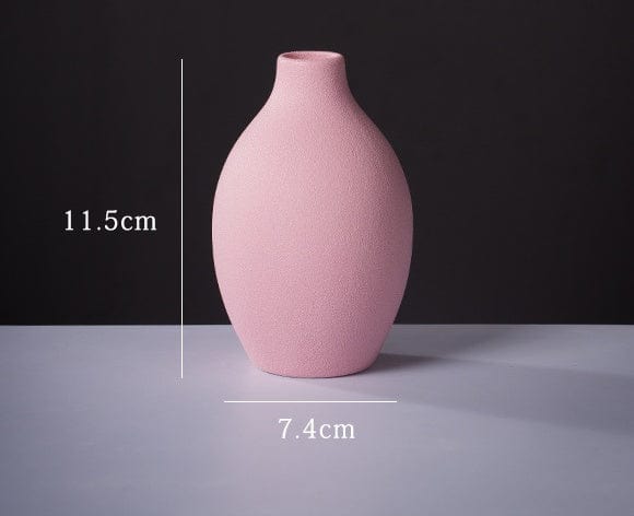 Vase céramique mat coloré – Élégance contemporaine pour intérieur vibrant