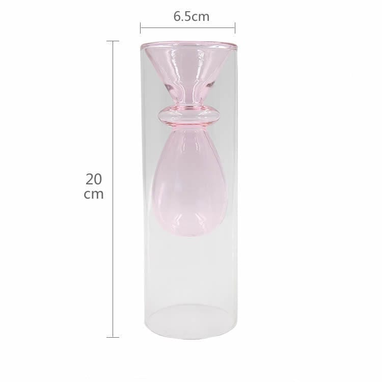 vase en verre haut – déco salon lumineux
