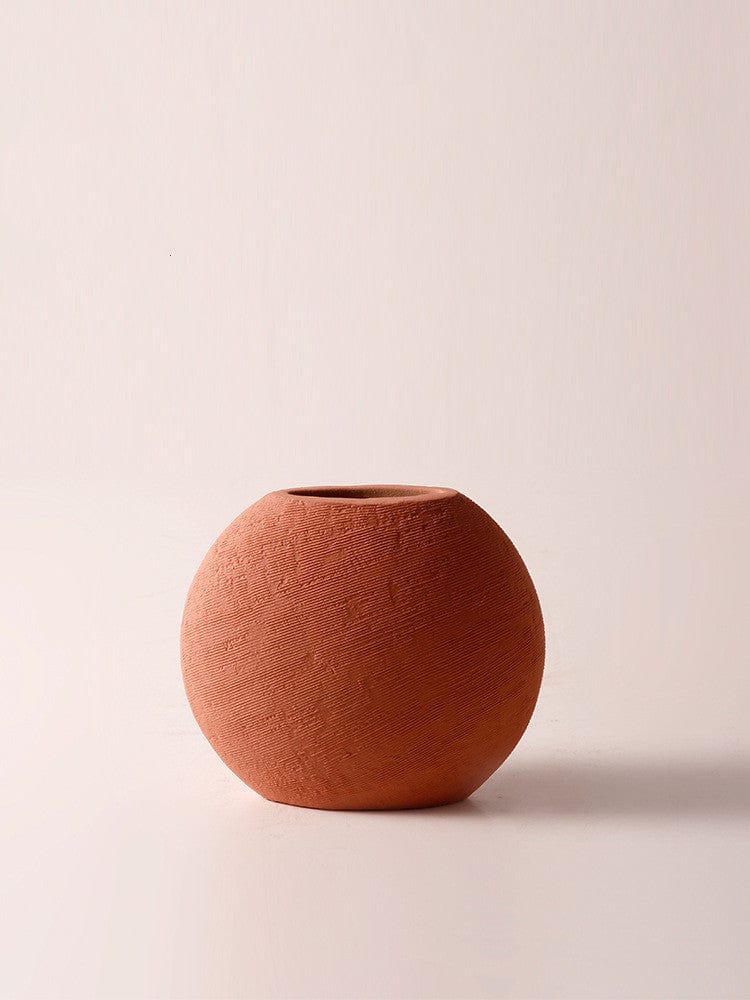 Vase céramique marron mat – Élégance brute pour un intérieur vibrant
