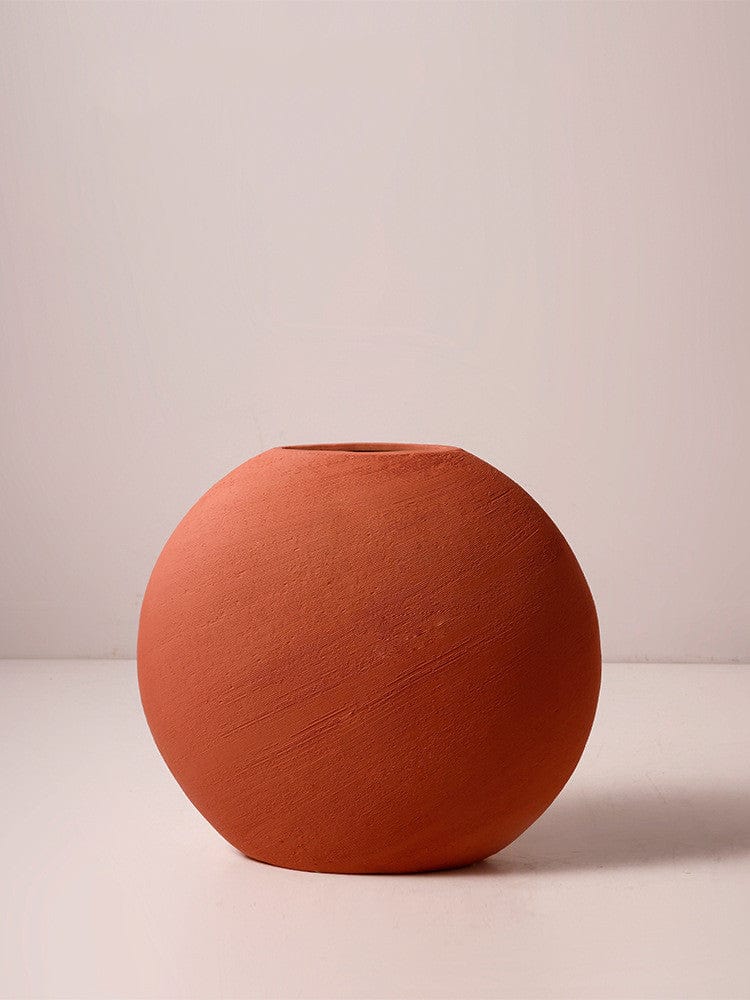 Vase céramique marron mat – Élégance brute pour un intérieur vibrant