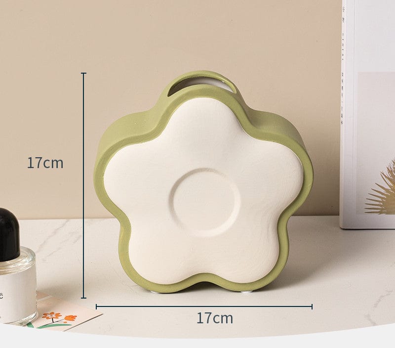 Vase céramique design - Fleur ludique pour déco joyeuse