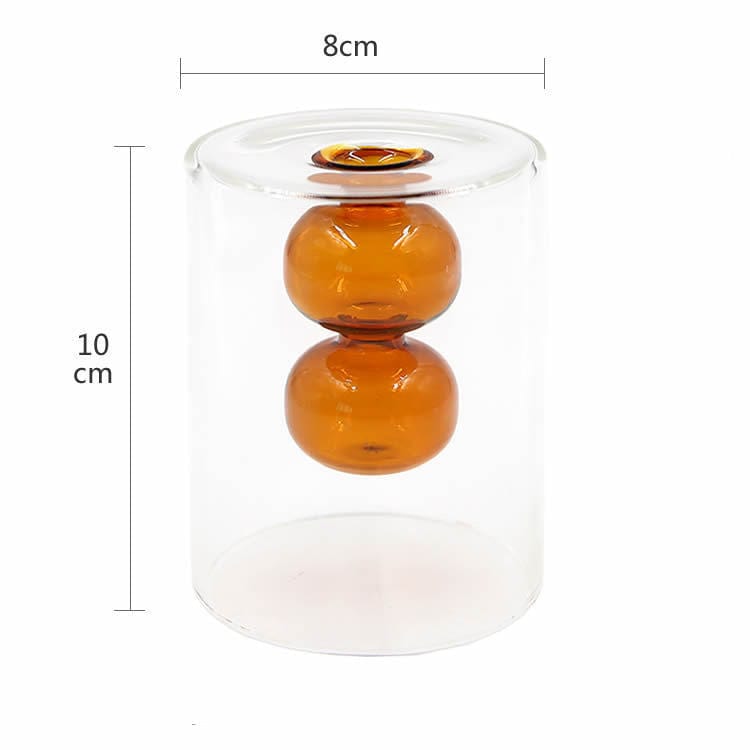 vase en verre haut – déco salon lumineux