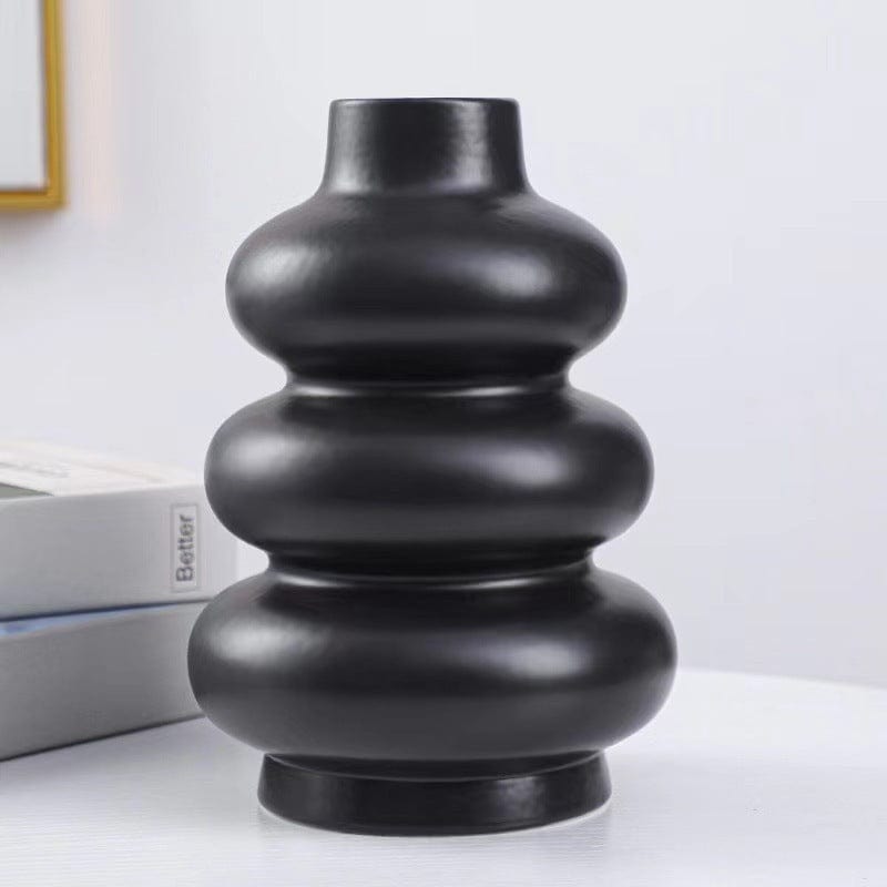 Vase céramique ondulé design – Élégance sculpturale dans votre salon