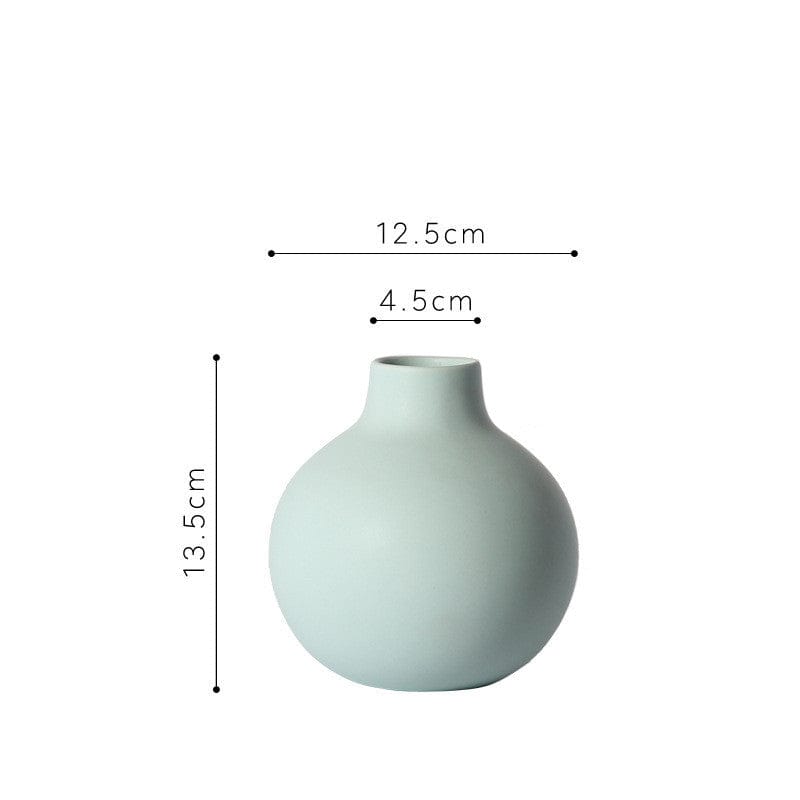 Vase rond mat – Céramique pastel minimaliste pour intérieur apaisant