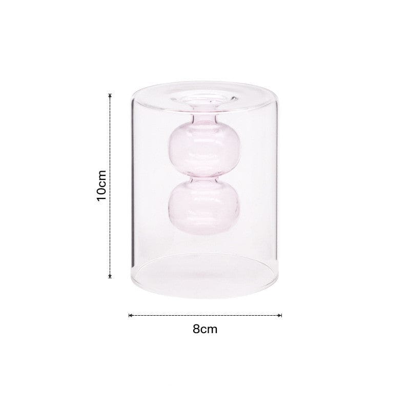 vase en verre haut – déco salon lumineux