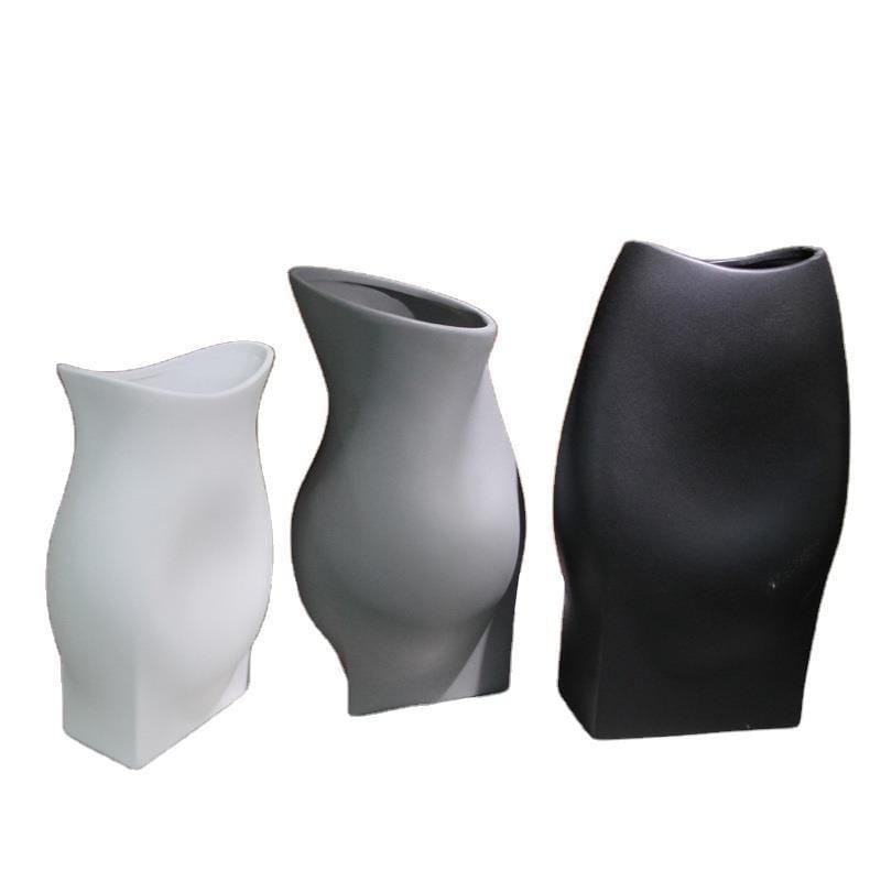 Vase en céramique style sculpture – Élégance moderne pour salon