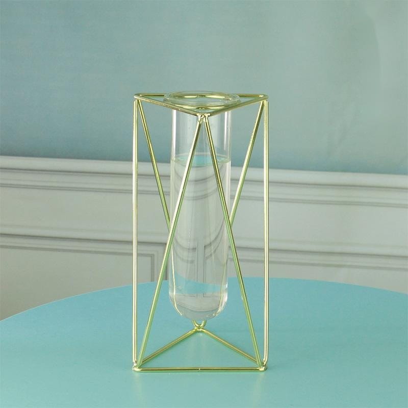 Vase en verre ocre – ambiance zen