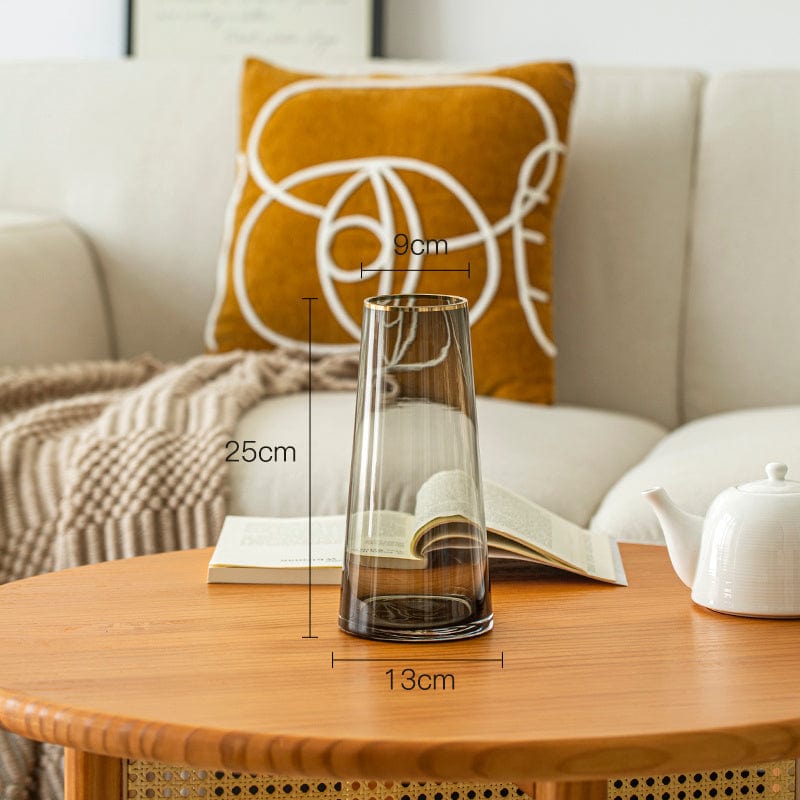Vase en verre rond – charme vintage
