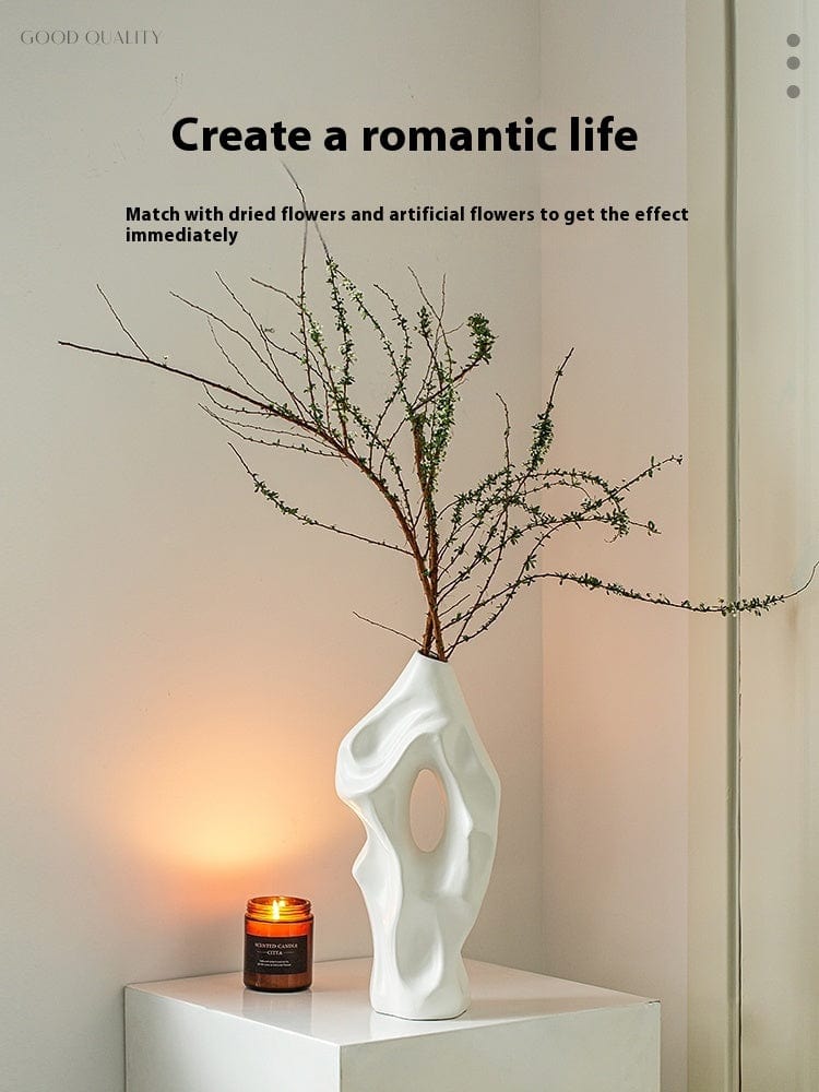 Vase noir céramique - Intérieur élégant