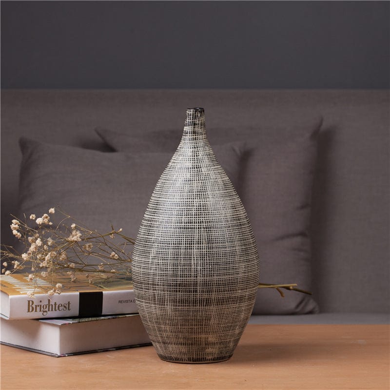 Vase en design ocre – déco salon lumineux