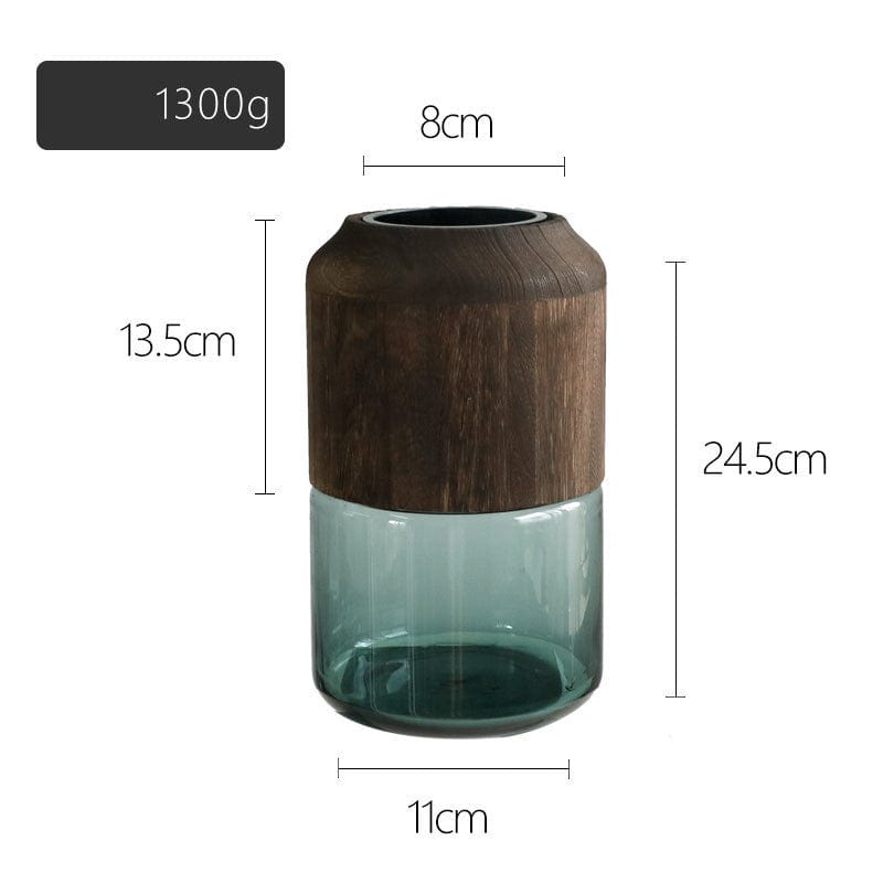 Vase en verre rond – élégance minimaliste