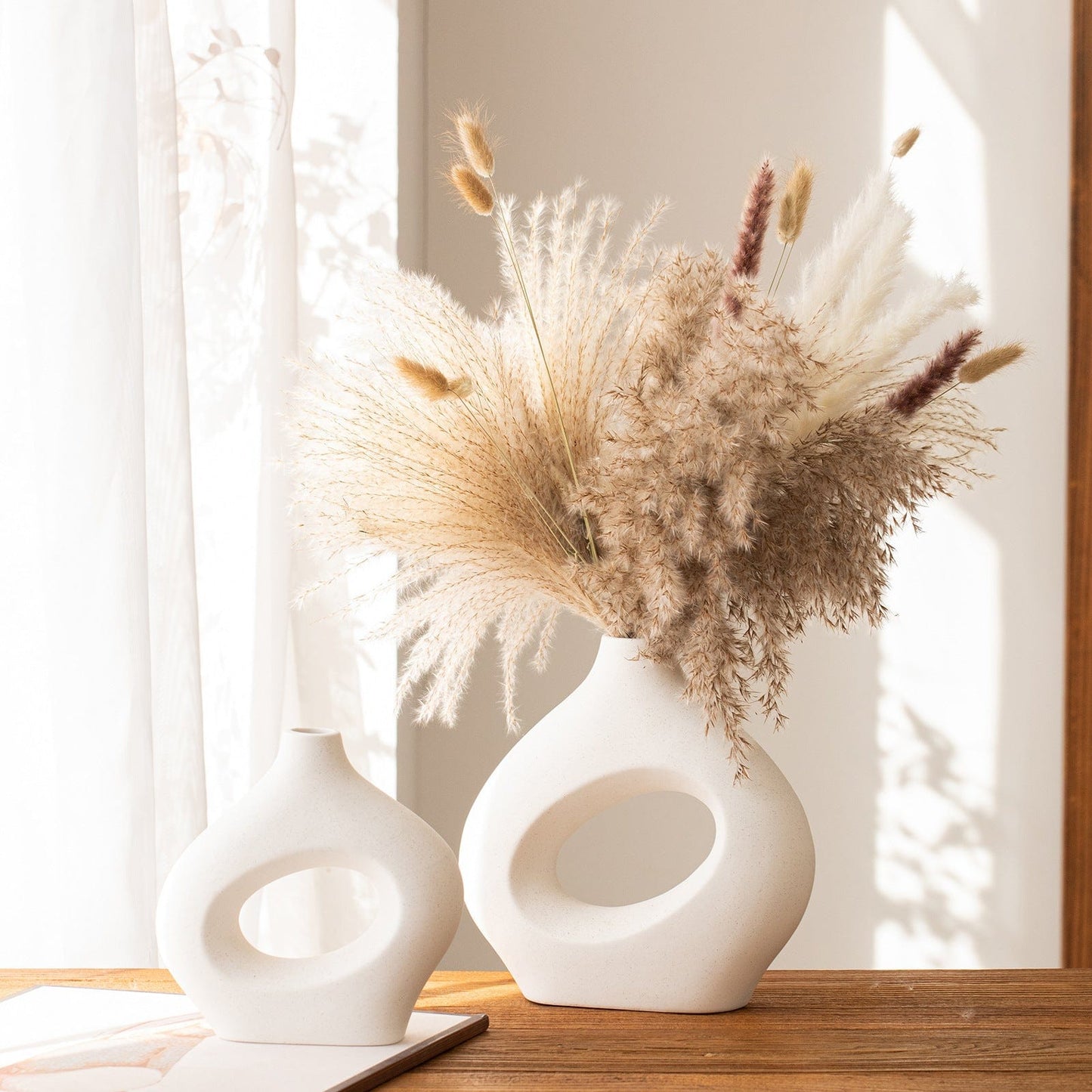 Vase pampa design – style contemporain