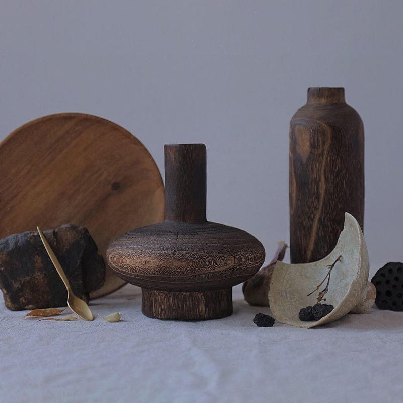 vase en bois moderne – élégance minimaliste