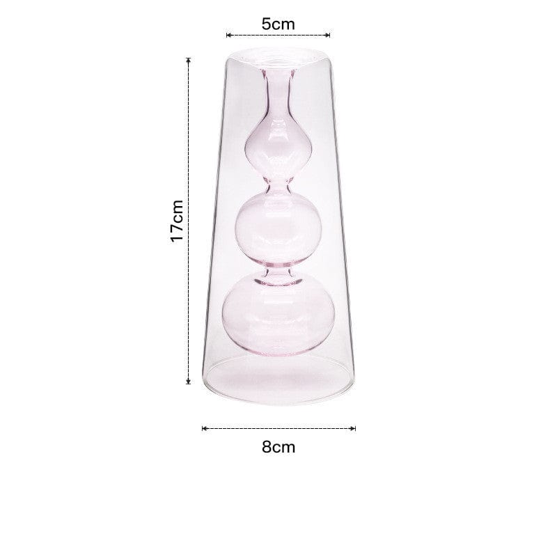 vase en verre haut – déco salon lumineux