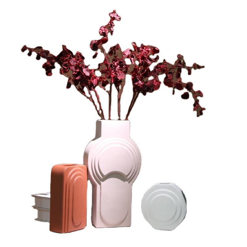 Vase en céramique – Style géométrique audacieux pour déco moderne