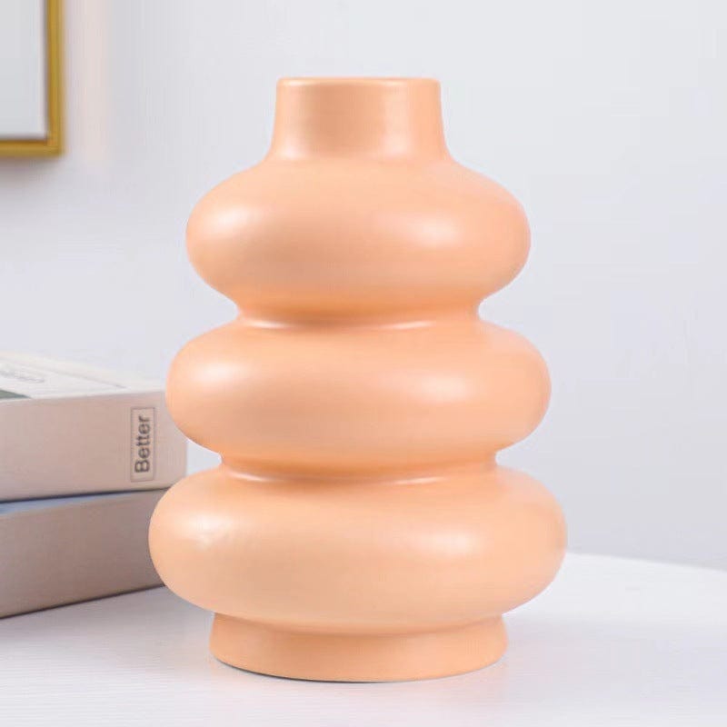 Vase céramique ondulé design – Élégance sculpturale dans votre salon