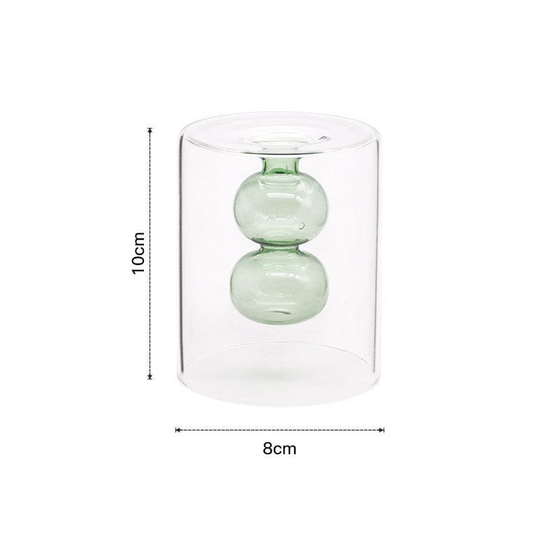 vase en verre haut – déco salon lumineux