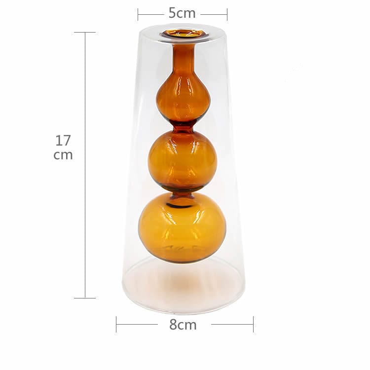 vase en verre haut – déco salon lumineux