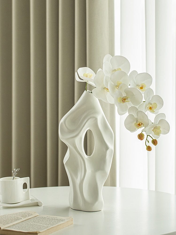 Vase noir céramique - Intérieur élégant