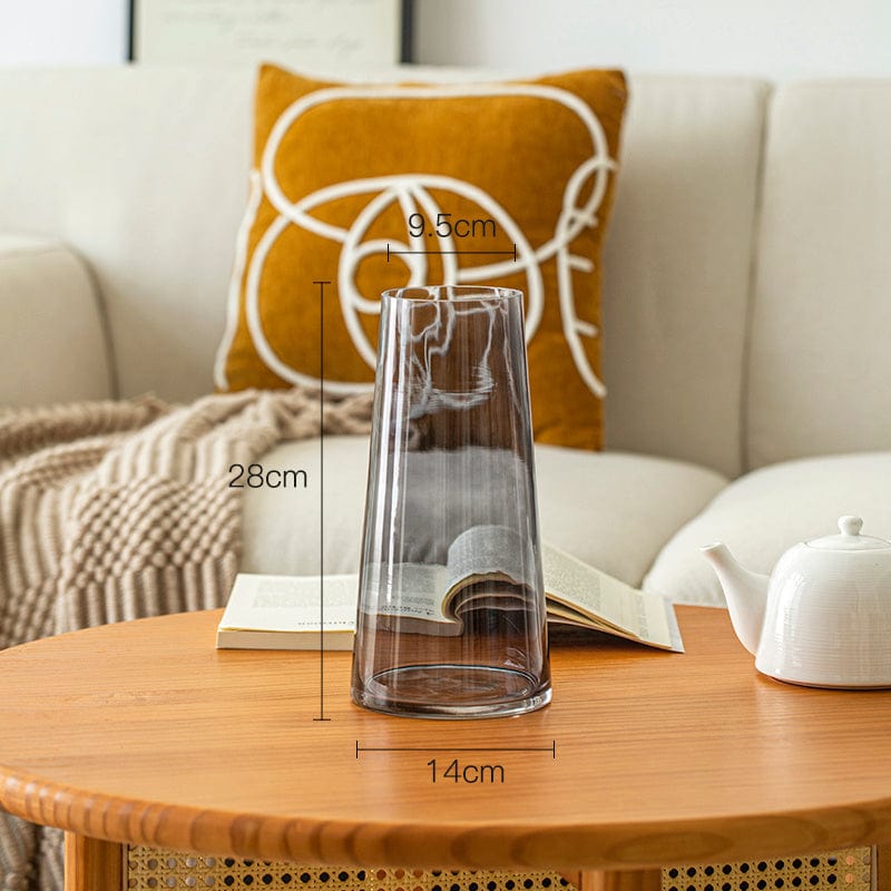 Vase en verre rond – charme vintage