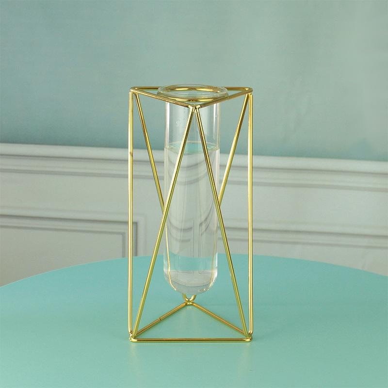 Vase en verre ocre – ambiance zen