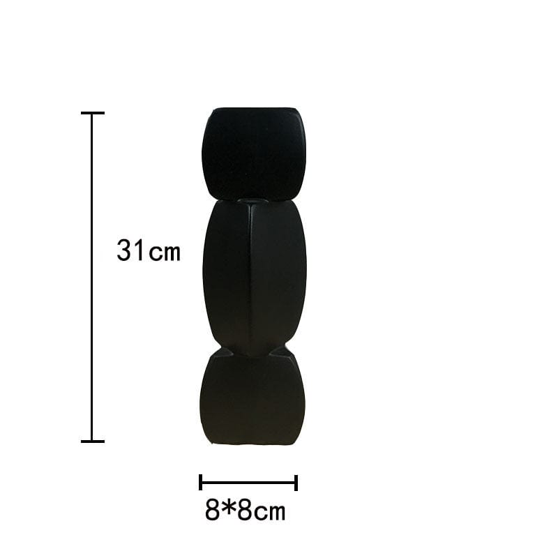 Vase céramique design empilé – Élégance sculpturale pour déco contemporaine