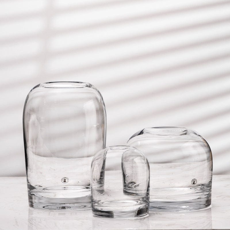 vase en verre moderne bleu – touche artistique