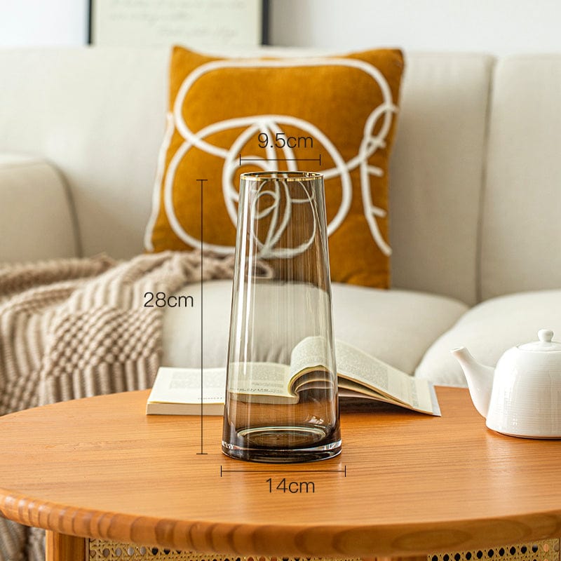 Vase en verre rond – charme vintage