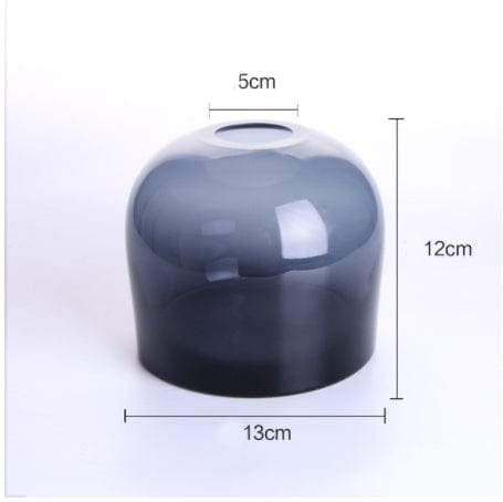 vase en verre moderne bleu – touche artistique
