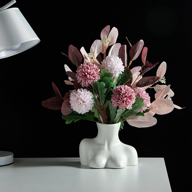 Vase visage en céramique – Buste artistique pour déco moderne