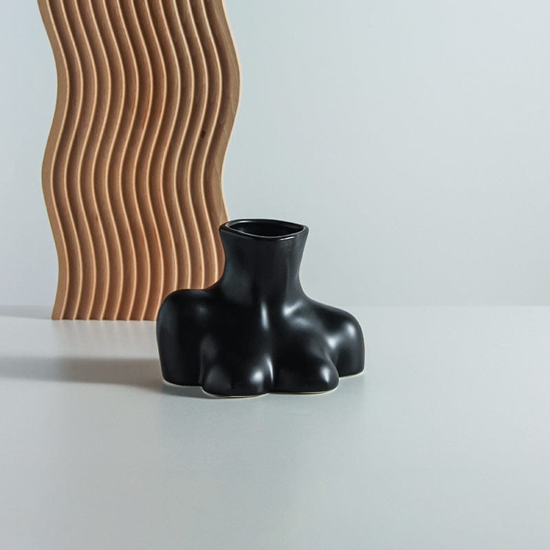 Vase visage en céramique – Buste artistique pour déco moderne