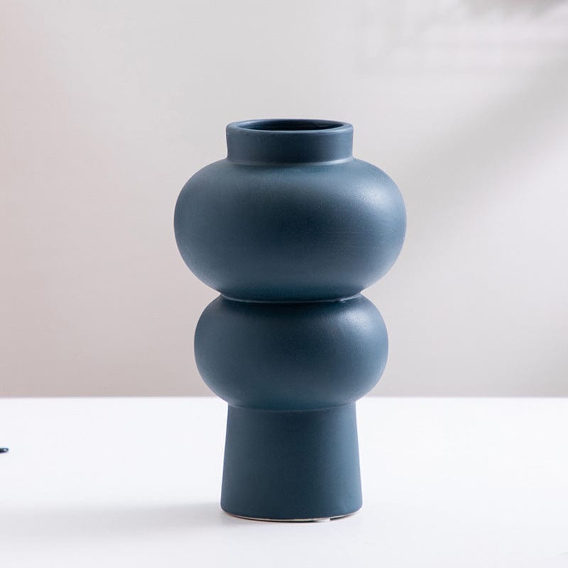 Vase en céramique ondulée – Élégance moderne pour intérieur design