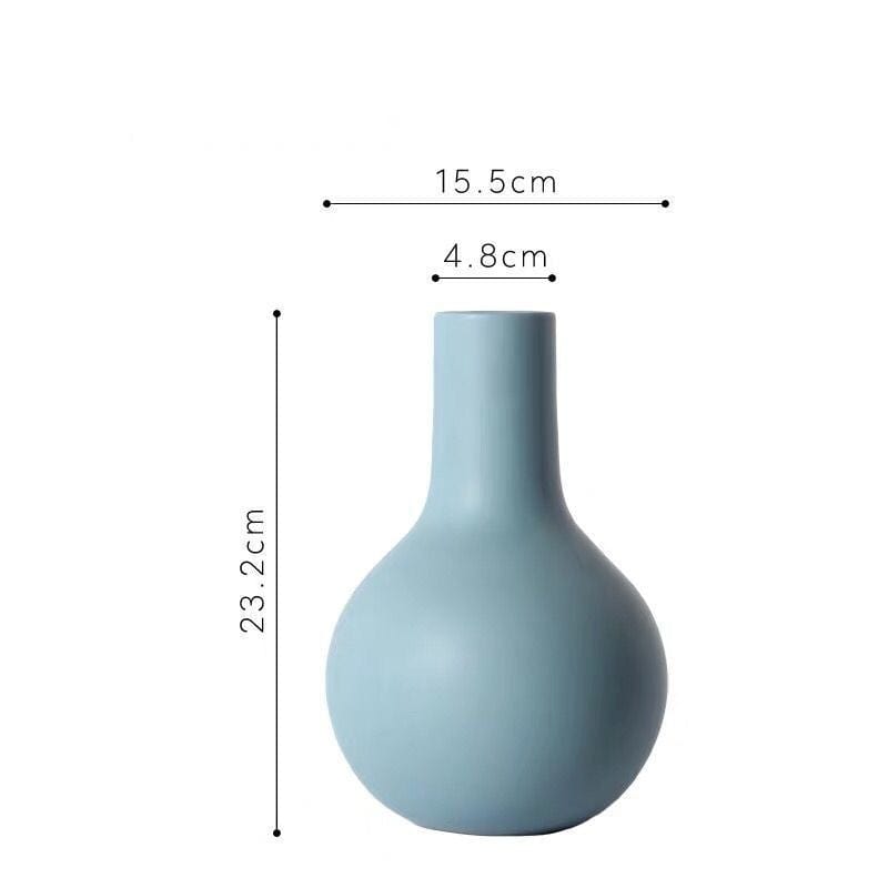 Vase rond mat – Céramique pastel minimaliste pour intérieur apaisant