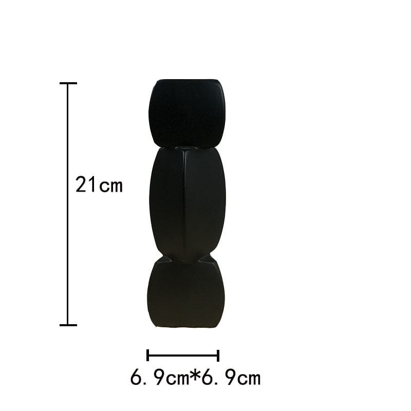 Vase céramique design empilé – Élégance sculpturale pour déco contemporaine
