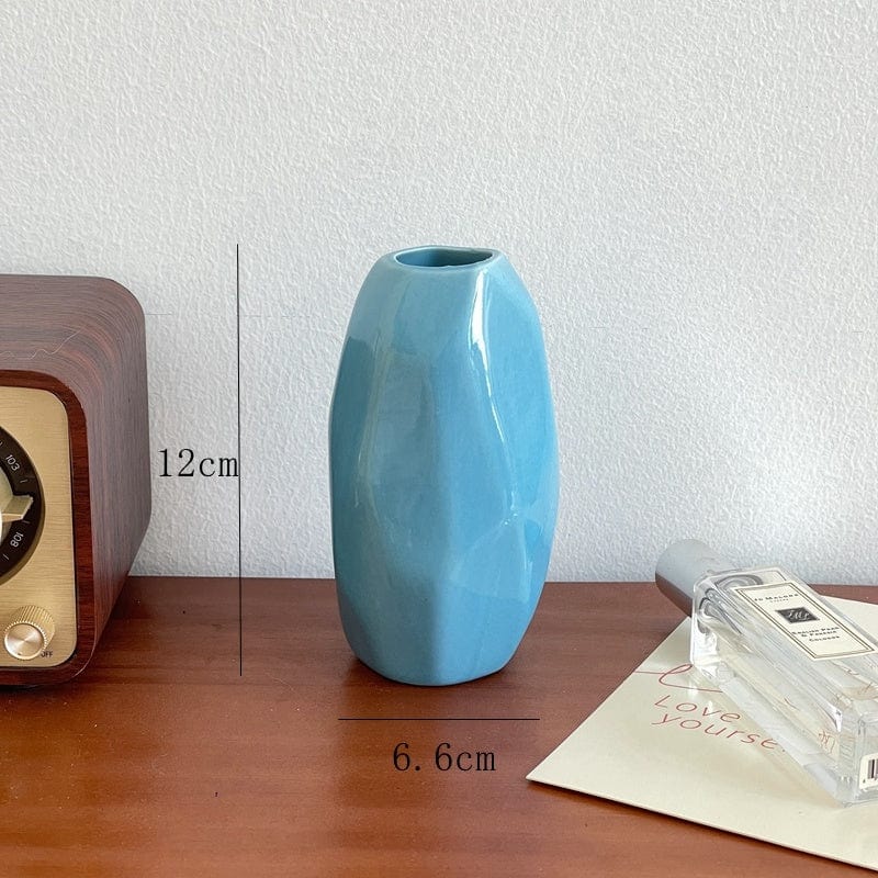 Vase céramique coloré rayé – Éclat printanier pour déco joyeuse et fraîche