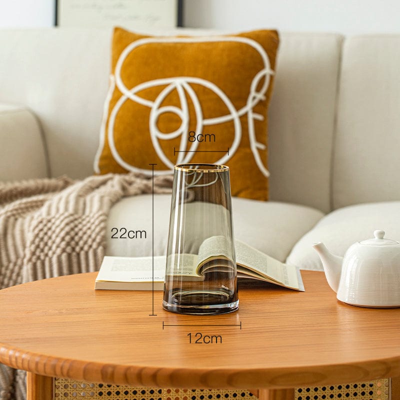 Vase en verre rond – charme vintage
